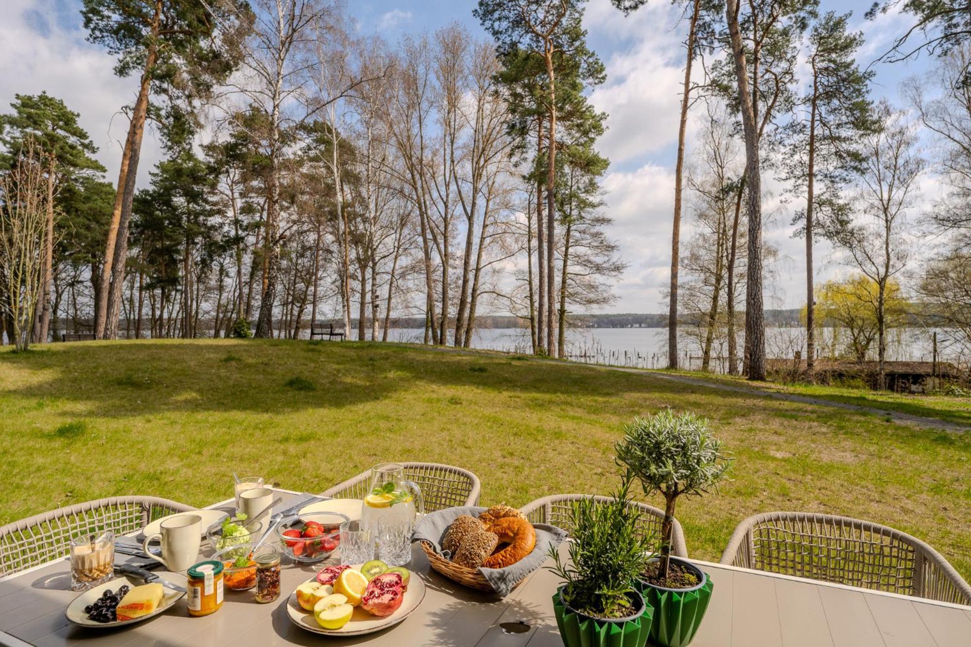 Marina Maisonette Seeblick Mit Pool Und Sauna Bad Saarow Exterior foto